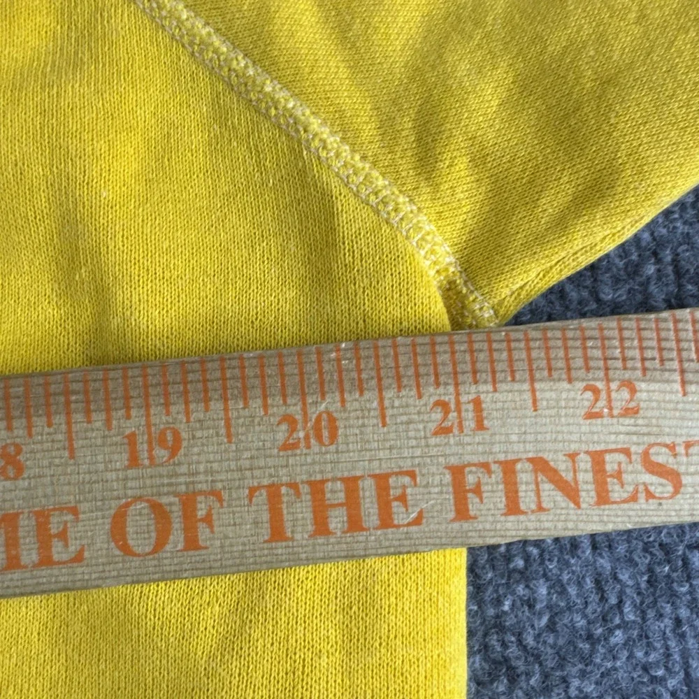VINTAGE 80s LSU Tigers Sweatshirt Mens S? Yellow Pullover Crewneck Raglan Boxy